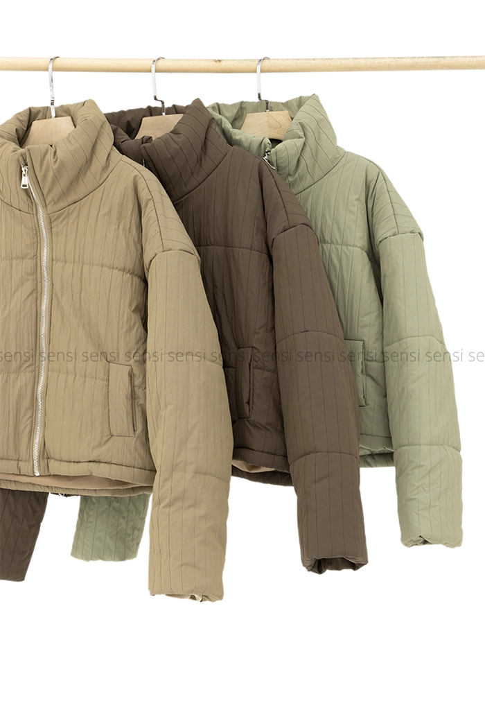 کاپشن میله ای چروک کد1005188